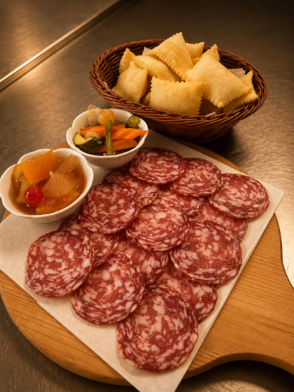 Torta fritta e salumi misti